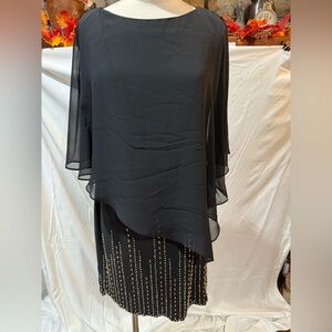 Elegant Black Midi Dress